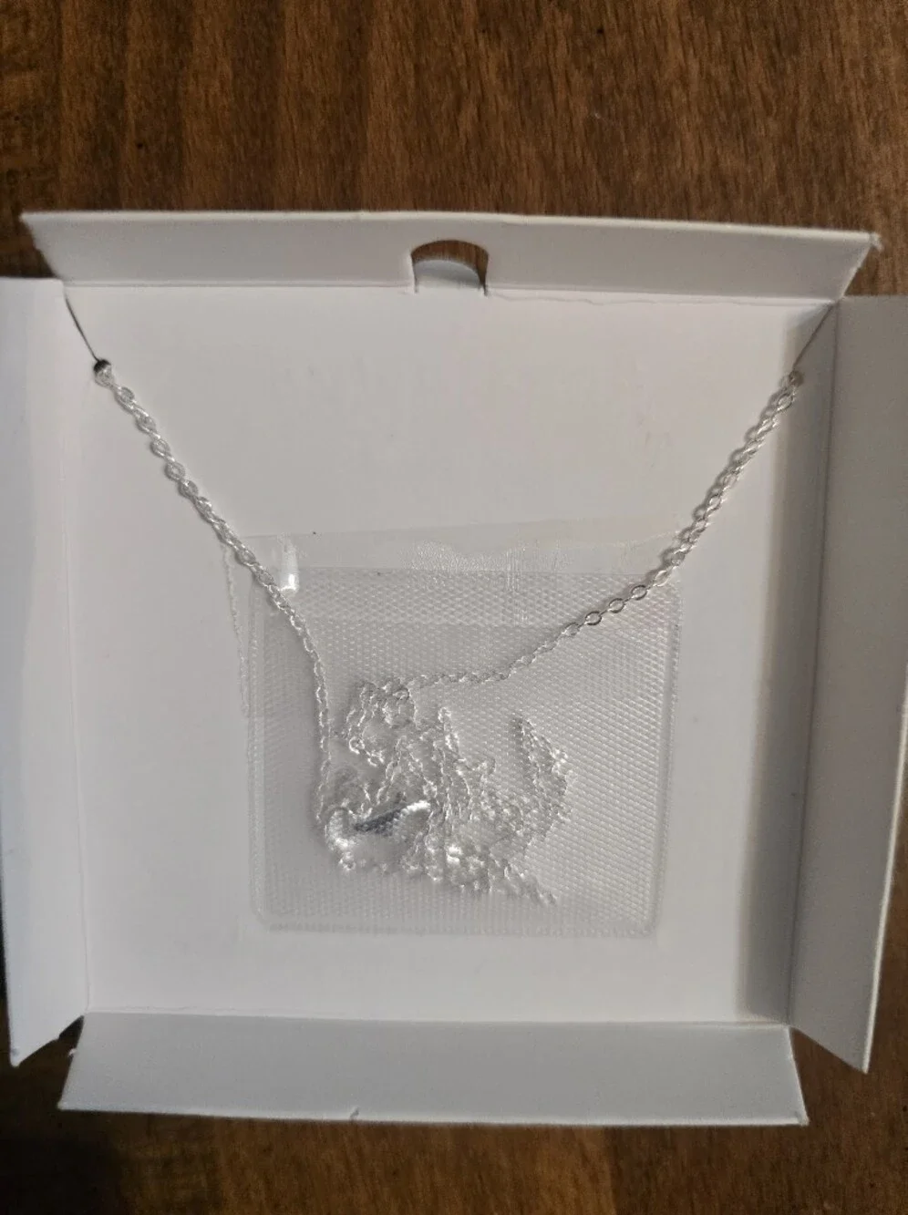 Silver-Plated Blue Cross Necklace with Crystal Accents